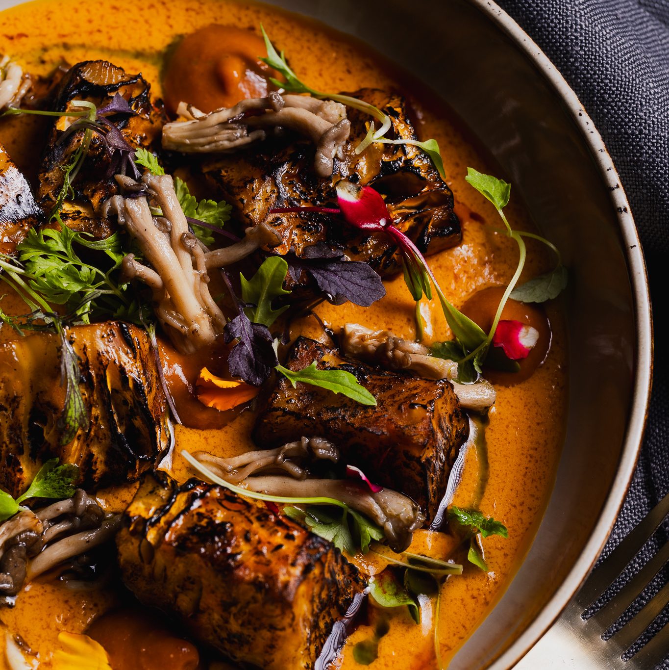 Miss Mi Roasted Celeriac with Kare Kare Sauce