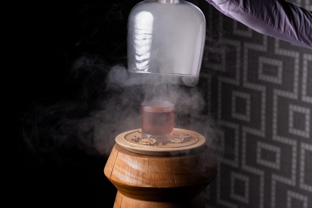 miss mi cocktail with smoke